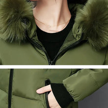 Load image into Gallery viewer, Women’s Winter Fur Collar Hooded Parka!