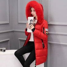Load image into Gallery viewer, Women’s Winter Fur Collar Hooded Parka!