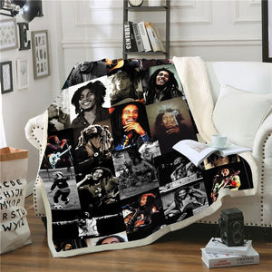 Bob Marley Reggae Throw Blanket!