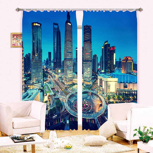 3D Photo Printing Living Room and Bedroom Window Blackout Curtains!