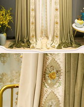 Load image into Gallery viewer, Luxury European Velvet Curtains – Elegant Embroidered Window Drapes for Living &amp; Bedroom!
