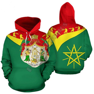 Ethiopian Flag 3D Print Sweatshirts Jacket for Men!