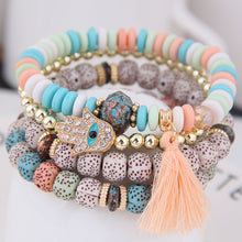 Load image into Gallery viewer, Heart Charm Multilayer Bohemia Bracelet!
