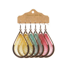 Load image into Gallery viewer, Three Pairs Drop Flower Earrings
