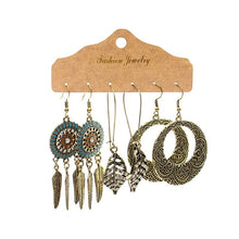 Load image into Gallery viewer, Three Pairs Drop Flower Earrings
