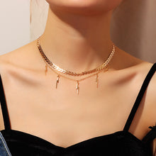 Load image into Gallery viewer, Clavicle Chain Pearl Chocker Necklace!
