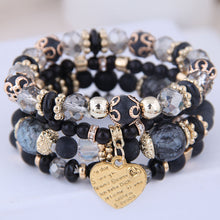 Load image into Gallery viewer, Heart Charm Multilayer Bohemia Bracelet!
