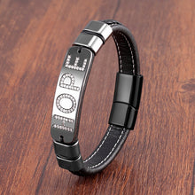 Load image into Gallery viewer, Luxury Leather Men Letter Word Bracelet!
