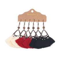 Load image into Gallery viewer, Three Pairs Drop Flower Earrings
