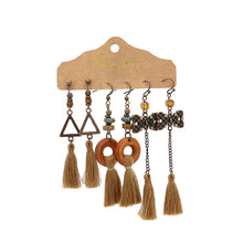 Load image into Gallery viewer, Three Pairs Drop Flower Earrings
