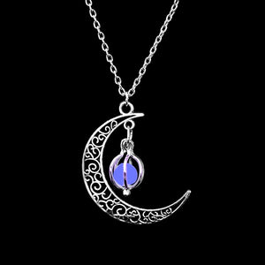 Luminous Moon Glowing Stone Necklace!