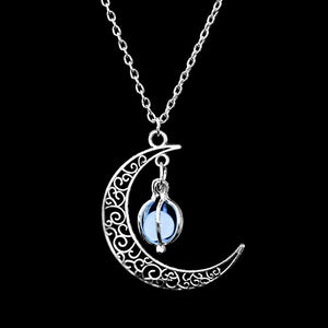 Luminous Moon Glowing Stone Necklace!