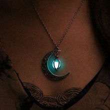 Load image into Gallery viewer, Luminous Moon Glowing Stone Necklace!
