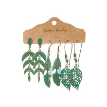 Load image into Gallery viewer, Three Pairs Drop Flower Earrings
