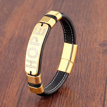 Load image into Gallery viewer, Luxury Leather Men Letter Word Bracelet!
