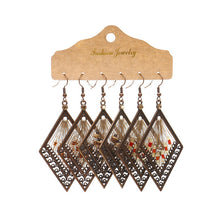 Load image into Gallery viewer, Three Pairs Drop Flower Earrings
