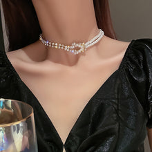 Load image into Gallery viewer, Clavicle Chain Pearl Chocker Necklace!
