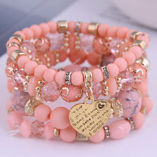 Load image into Gallery viewer, Heart Charm Multilayer Bohemia Bracelet!
