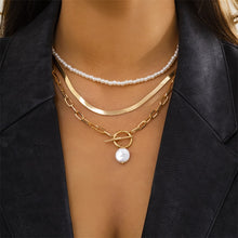 Load image into Gallery viewer, Beautiful Elegant Multilayer Choker Pearl Necklace!
