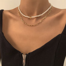 Load image into Gallery viewer, Beautiful Elegant Multilayer Choker Pearl Necklace!
