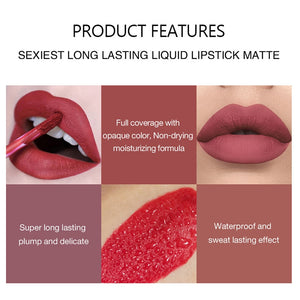 Matte Six PCS Set Liquid Lipstick!