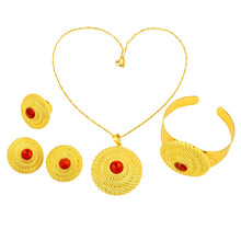 Load image into Gallery viewer, Habesha (Ethiopian and Eritrean) Gold Plated Jewelry Set!
