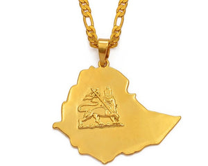 Ethiopian Map Necklace Jewelry!