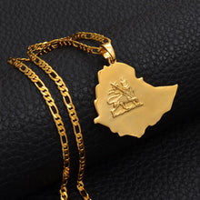 Load image into Gallery viewer, Ethiopian Map Necklace Jewelry!
