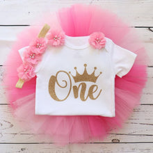 Load image into Gallery viewer, Girl’s Unicorn Dresses for 1st Birthday!
