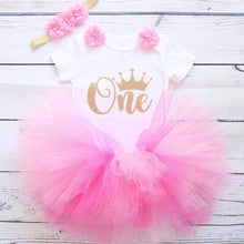 Load image into Gallery viewer, Girl’s Unicorn Dresses for 1st Birthday!
