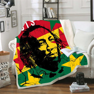 Bob Marley Reggae Throw Blanket!