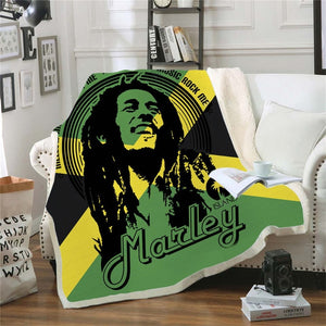 Bob Marley Reggae Throw Blanket!