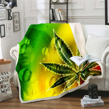 Load image into Gallery viewer, Bob Marley Reggae Throw Blanket!

