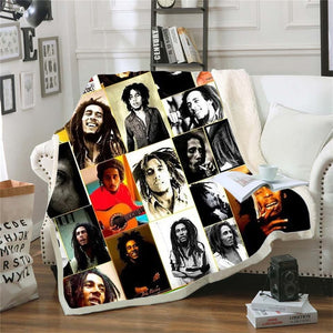 Bob Marley Reggae Throw Blanket!