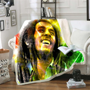 Bob Marley Reggae Throw Blanket!