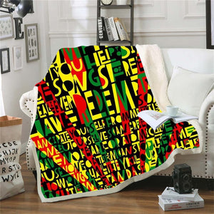 Bob Marley Reggae Throw Blanket!