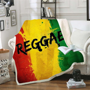 Bob Marley Reggae Throw Blanket!