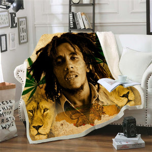 Bob Marley Reggae Throw Blanket!
