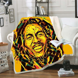 Bob Marley Reggae Throw Blanket!