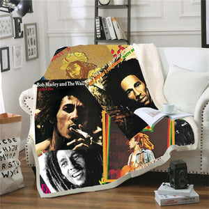 Bob Marley Reggae Throw Blanket!