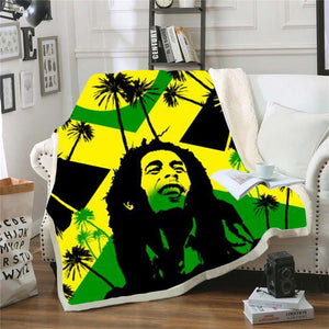 Bob Marley Reggae Throw Blanket!