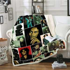 Bob Marley Reggae Throw Blanket!