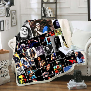 Bob Marley Reggae Throw Blanket!