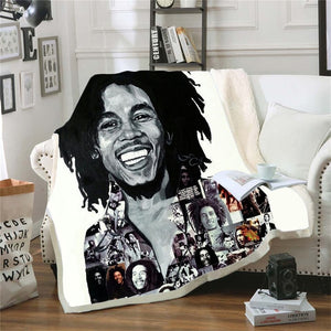 Bob Marley Reggae Throw Blanket!