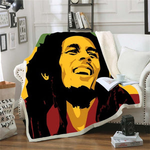 Bob Marley Reggae Throw Blanket!