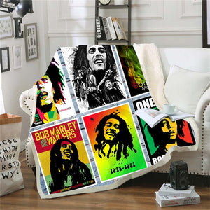 Bob Marley Reggae Throw Blanket!