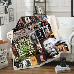 Bob Marley Reggae Throw Blanket!