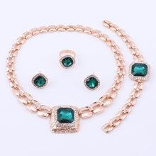 Load image into Gallery viewer, Crystal Gold Jewelry Set for Women!
