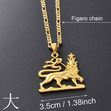 Load image into Gallery viewer, Ethiopian Lion of Judah Necklace!
