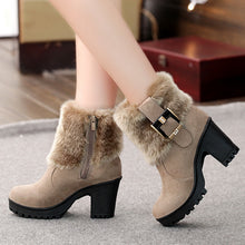 Load image into Gallery viewer, Square Heel Winter Shoes for Women!

